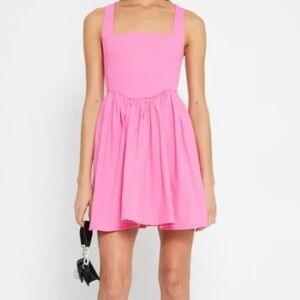 NEW Kourt Pink Corset Mini Dress Lollipop Landscape Dress barbie